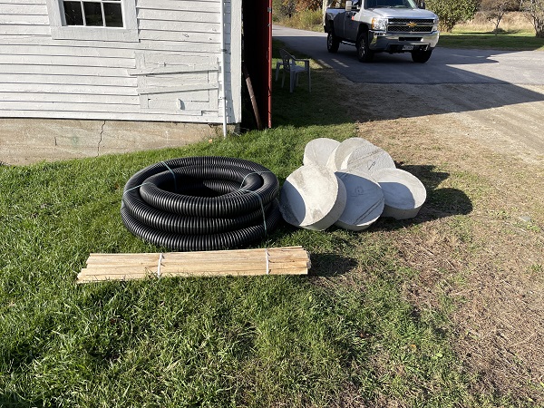 Cement Pads for Cellar Post Footings