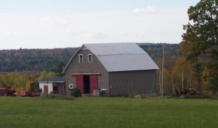 Barn view from Upper Hayfield