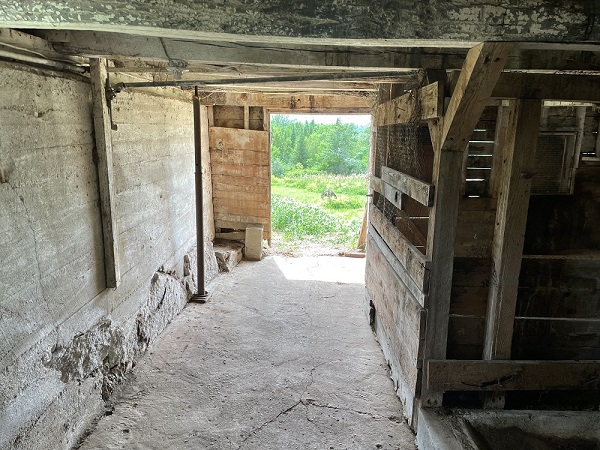 Barn lower level entryway