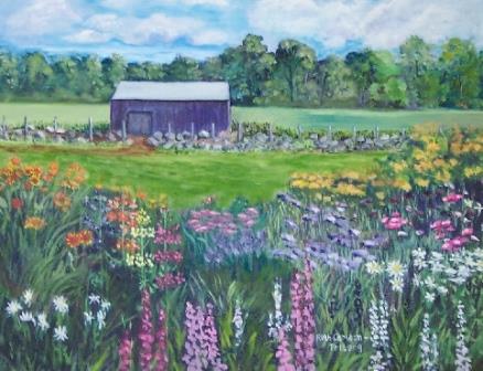 Sheep House and Flowers